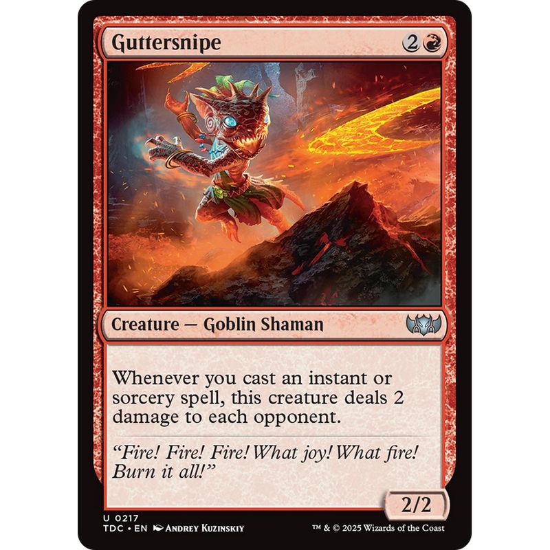 Guttersnipe (TDC-217) - Commander: Tarkir: Dragonstorm