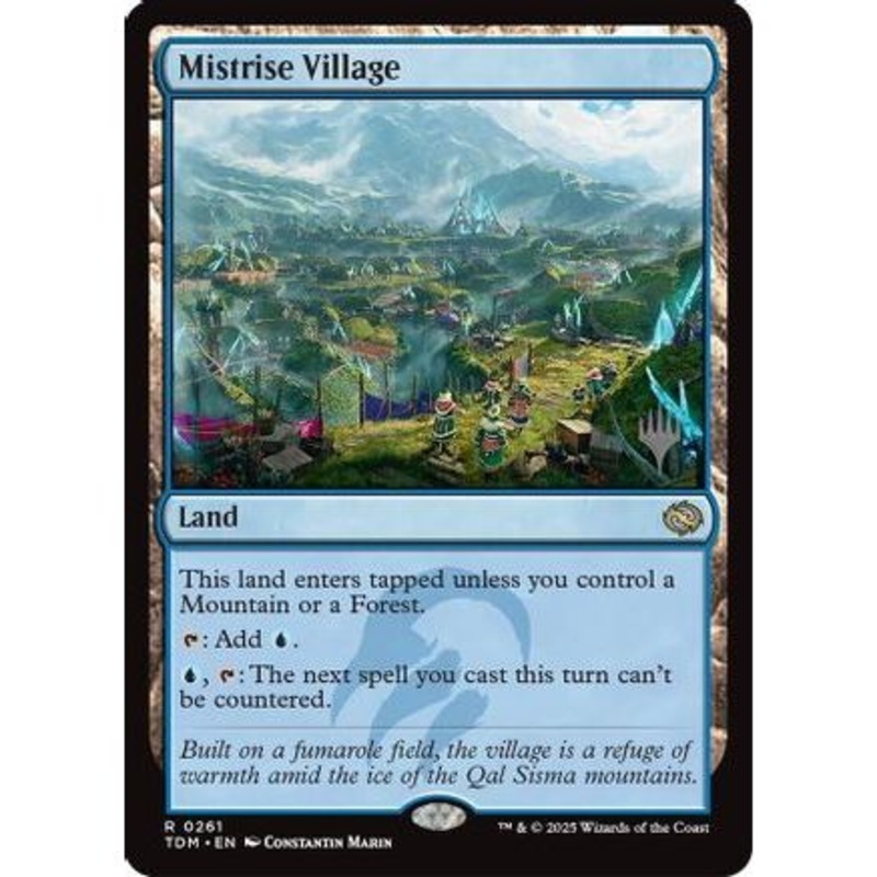 Mistrise Village (PPTDM-261) - Promo Pack: Tarkir: Dragonstorm Foil
