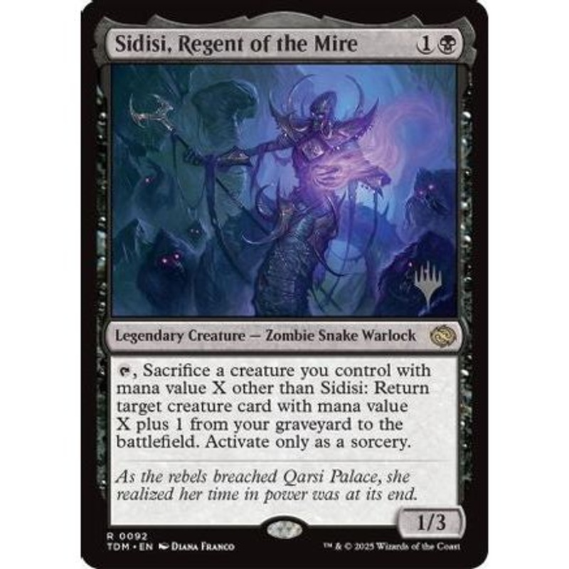 Sidisi, Regent of the Mire (PPTDM-092) - Promo Pack: Tarkir: Dragonstorm Foil