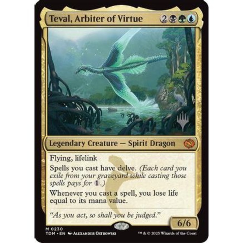 Teval, Arbiter of Virtue (PPTDM-230) - Promo Pack: Tarkir: Dragonstorm