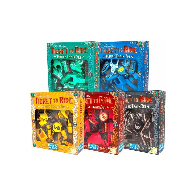 Ticket To Ride: 20th Anniversary Deluxe Train Set (5 pack) + Hobby Next Promo Train