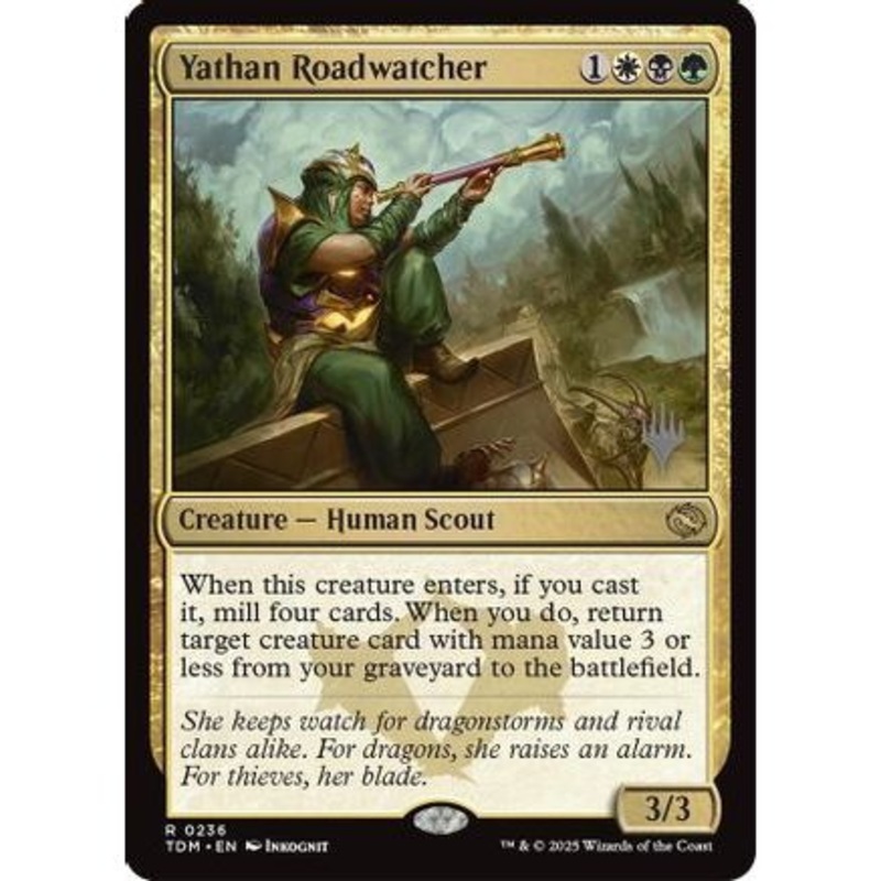 Yathan Roadwatcher (PPTDM-236) - Promo Pack: Tarkir: Dragonstorm Foil