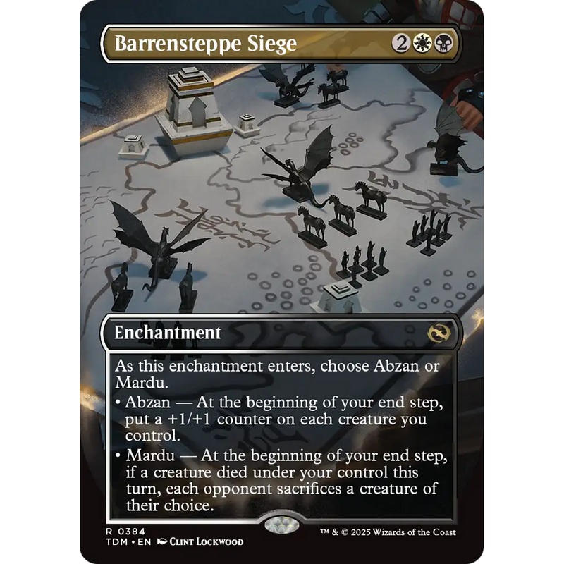 Barrensteppe Siege (TDM-384) - Tarkir: Dragonstorm: (enchantment) (Borderless) Foil
