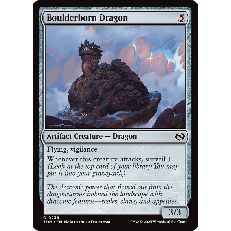 Boulderborn Dragon (TDM-239) - Tarkir: Dragonstorm Foil