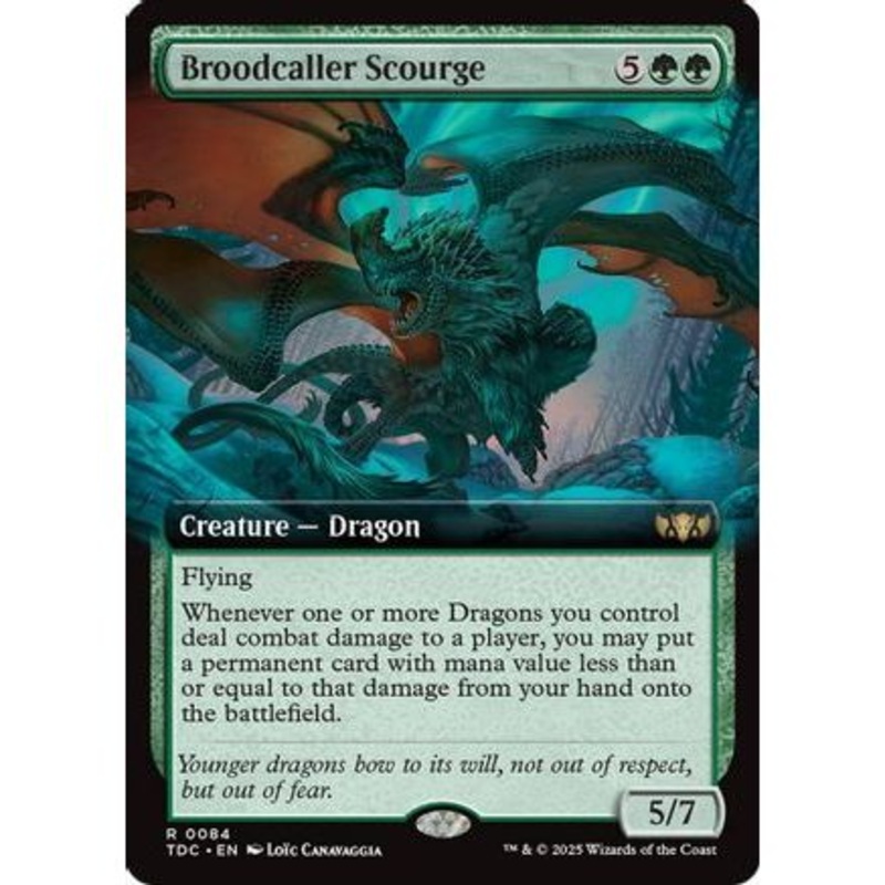 Broodcaller Scourge (Extended Art) (TDC-084) - Commander: Tarkir: Dragonstorm