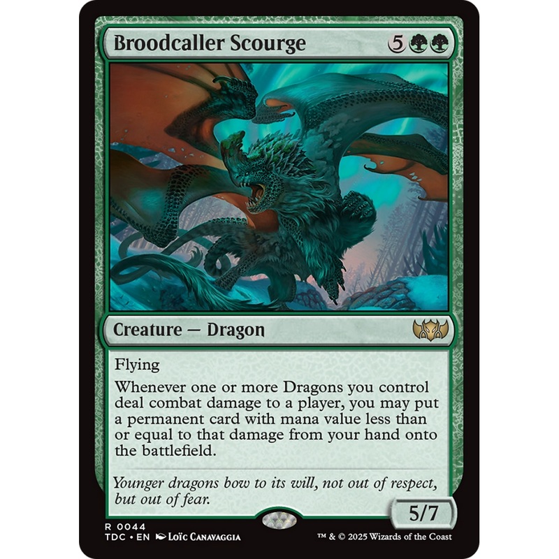Broodcaller Scourge (TDC-044) - Commander: Tarkir: Dragonstorm