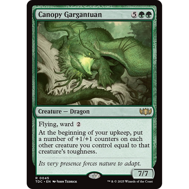 Canopy Gargantuan (TDC-045) - Commander: Tarkir: Dragonstorm