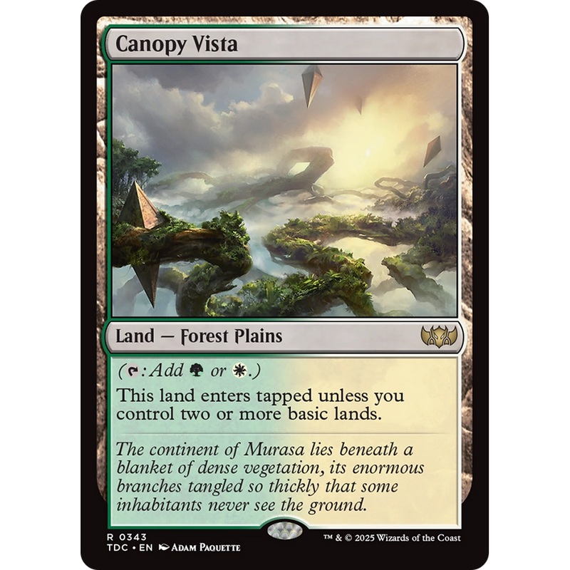Canopy Vista (TDC-343) - Commander: Tarkir: Dragonstorm