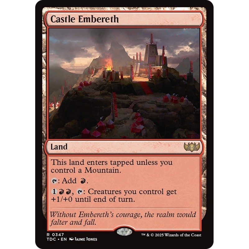 Castle Embereth (TDC-347) - Commander: Tarkir: Dragonstorm