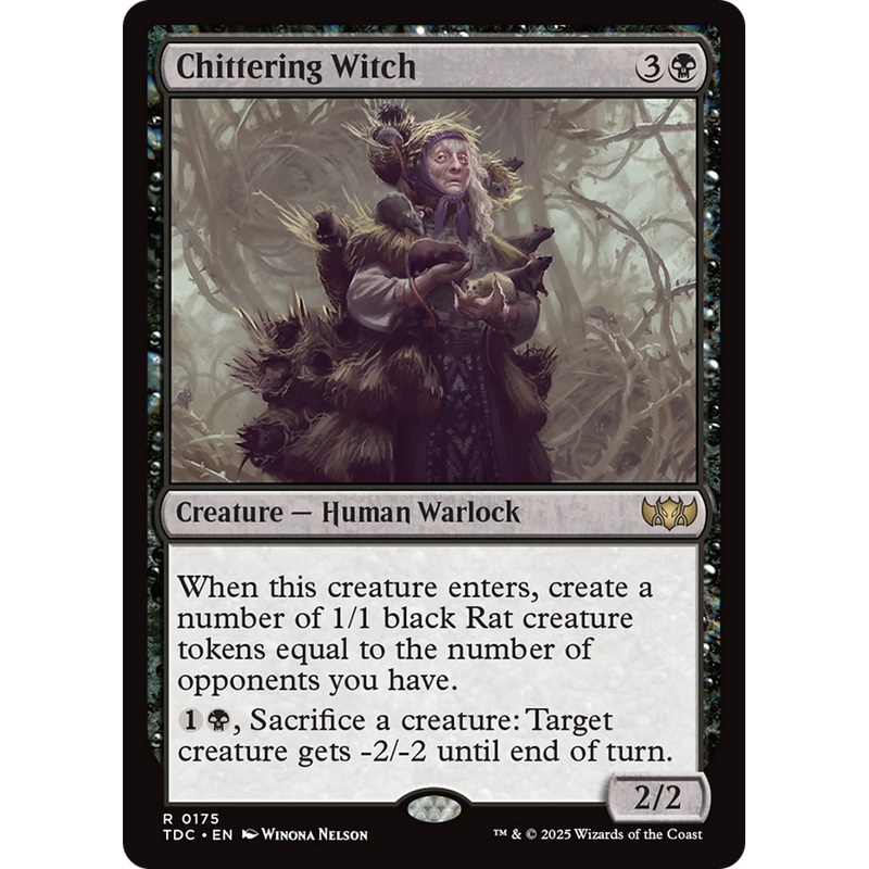 Chittering Witch (TDC-175) - Commander: Tarkir: Dragonstorm