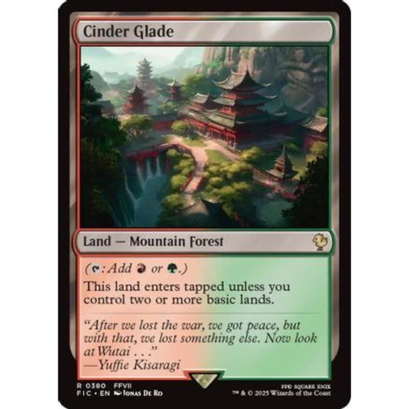 Cinder Glade (Surge Foil) (FIC-380) - Commander: FINAL FANTASY Foil