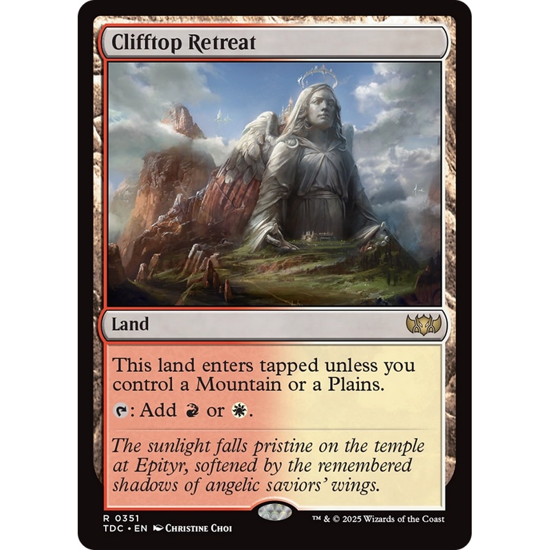 Clifftop Retreat (TDC-351) - Commander: Tarkir: Dragonstorm