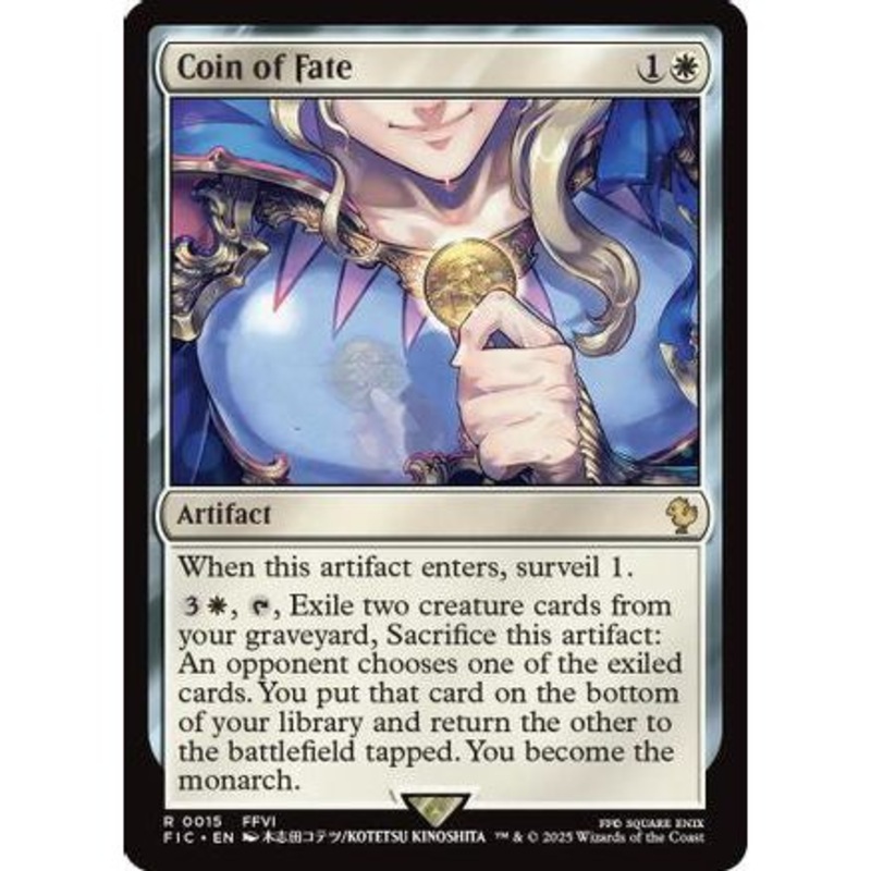 Coin of Fate (Surge Foil) (FIC-015) - Commander: FINAL FANTASY Foil
