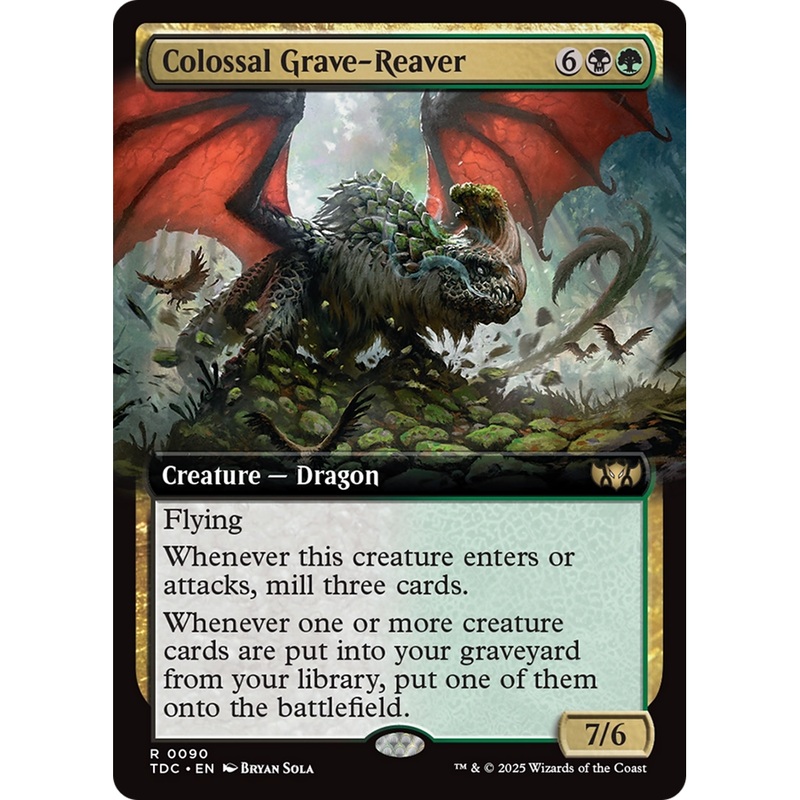 Colossal Grave-Reaver (TDC-090) - Commander: Tarkir: Dragonstorm: (Extended Art)