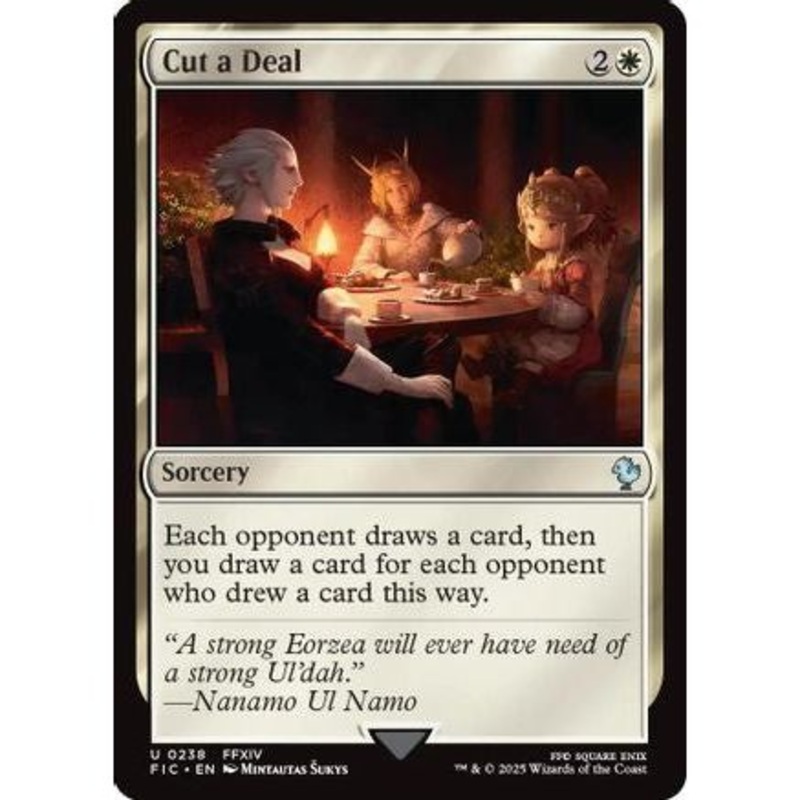 Cut a Deal (Surge Foil) (FIC-238) - Commander: FINAL FANTASY Foil