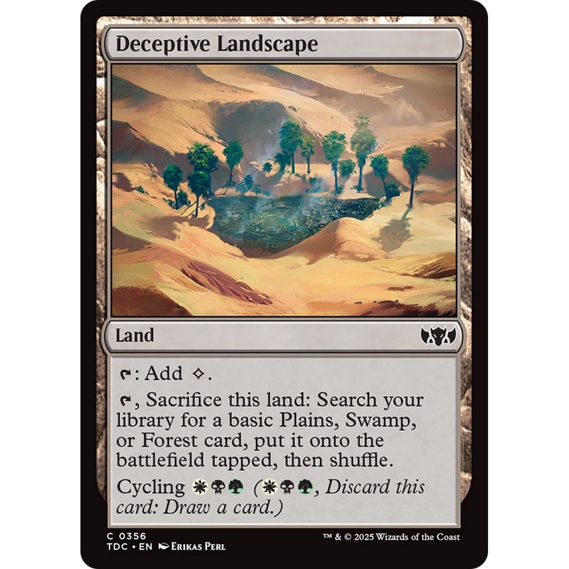 Deceptive Landscape (TDC-356) - Commander: Tarkir: Dragonstorm