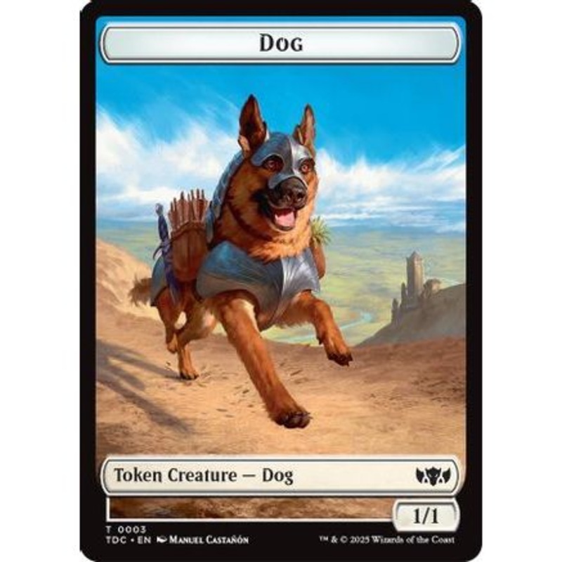 Dog // Goblin Double-Sided Token (TDC-3 // 12) - Commander: Tarkir: Dragonstorm