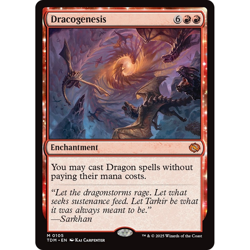 Dracogenesis (TDM-105) - Tarkir: Dragonstorm: (enchantment)
