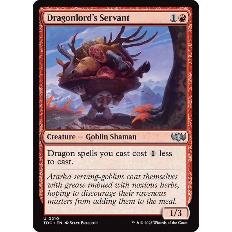 Dragonlord's Servant (TDC-210) - Commander: Tarkir: Dragonstorm