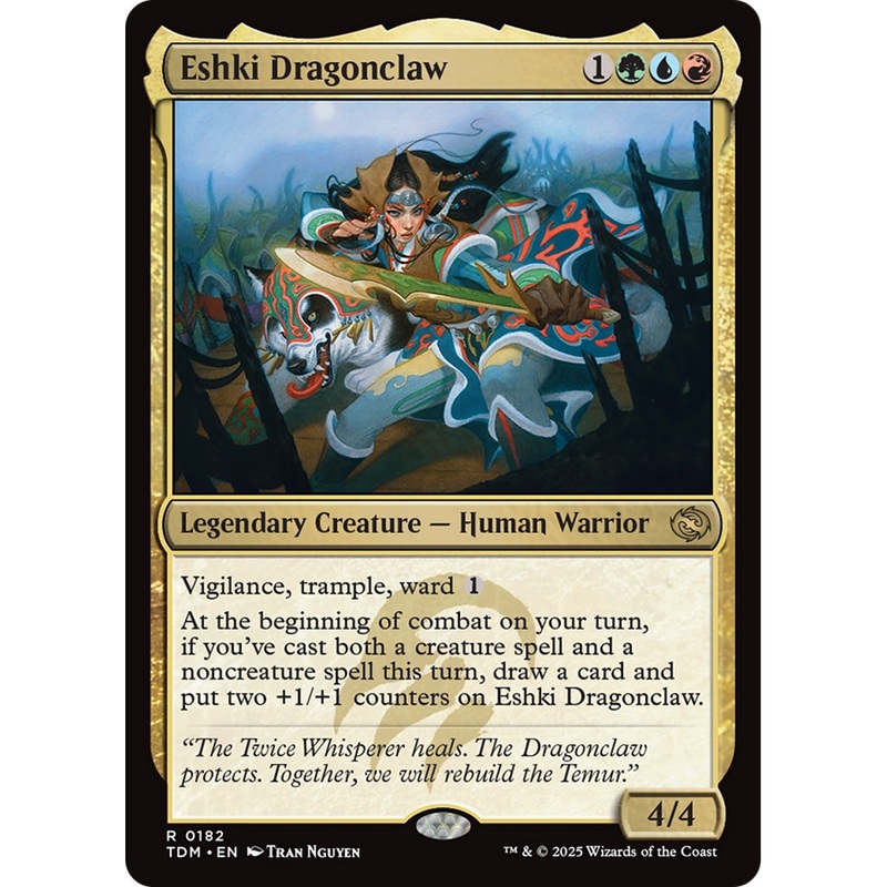 Eshki Dragonclaw (TDM-182) - Tarkir: Dragonstorm Foil