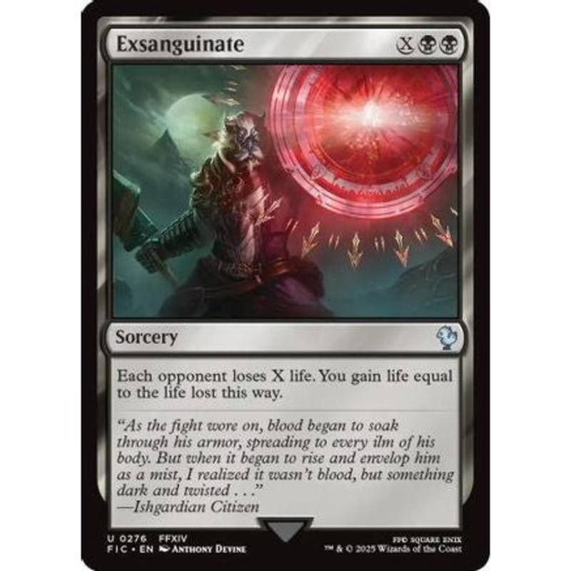Exsanguinate (Surge Foil) (FIC-276) - Commander: FINAL FANTASY Foil