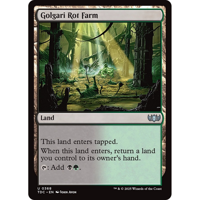Golgari Rot Farm (TDC-368) - Commander: Tarkir: Dragonstorm