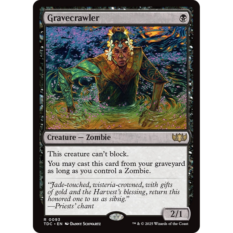 Gravecrawler (TDC-093) - Commander: Tarkir: Dragonstorm