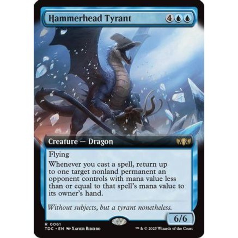 Hammerhead Tyrant (Extended Art) (TDC-061) - Commander: Tarkir: Dragonstorm