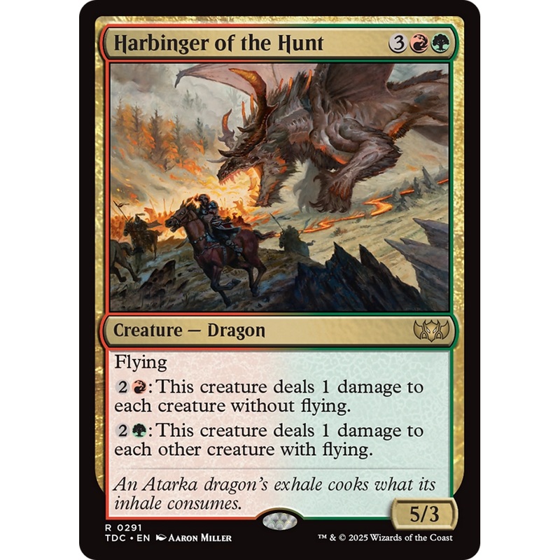 Harbinger of the Hunt (TDC-291) - Commander: Tarkir: Dragonstorm