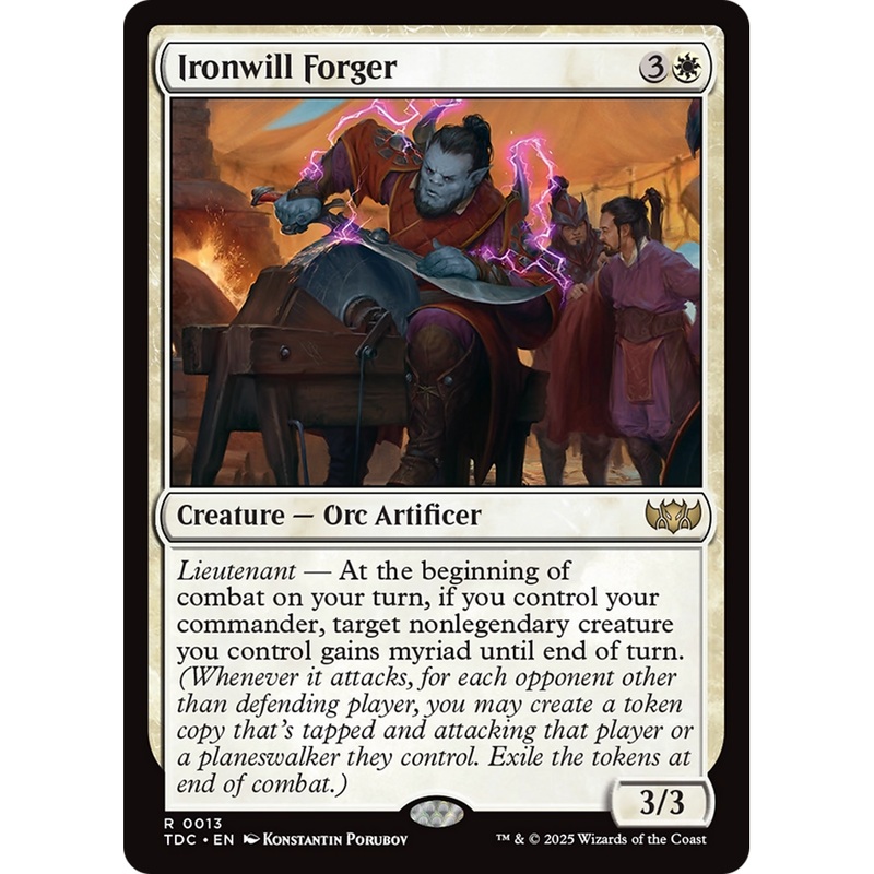 Ironwill Forger (TDC-013) - Commander: Tarkir: Dragonstorm