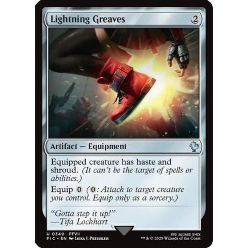 Lightning Greaves (Surge Foil) (FIC-349) - Commander: FINAL FANTASY Foil