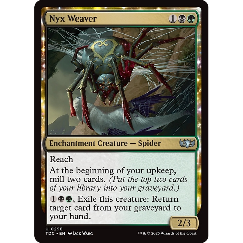 Nyx Weaver (TDC-298) - Commander: Tarkir: Dragonstorm: (enchantment)