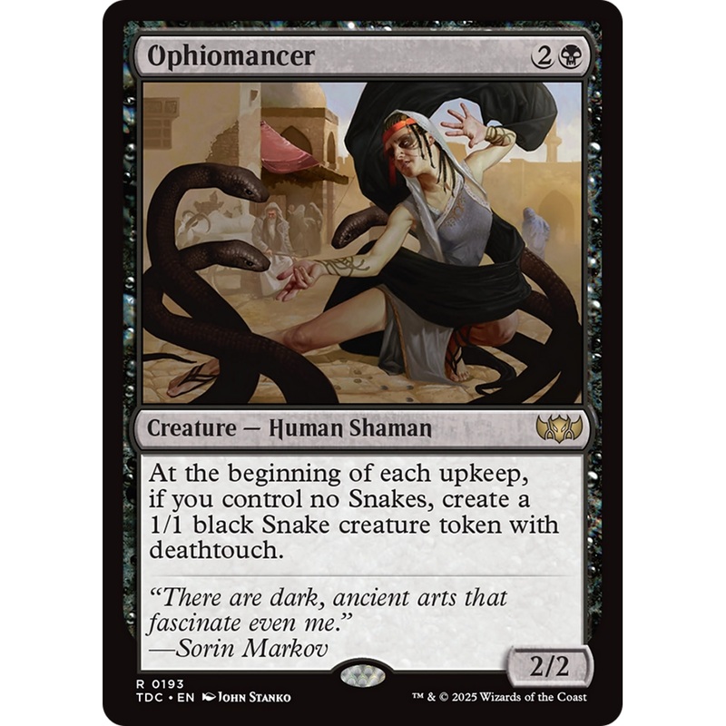 Ophiomancer (TDC-193) - Commander: Tarkir: Dragonstorm