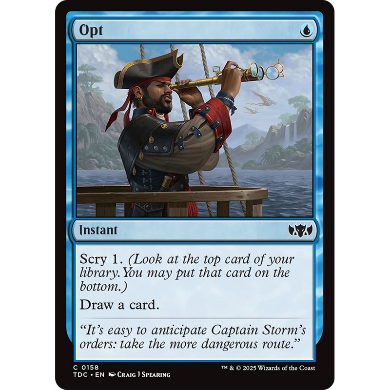 Opt (TDC-158) - Commander: Tarkir: Dragonstorm
