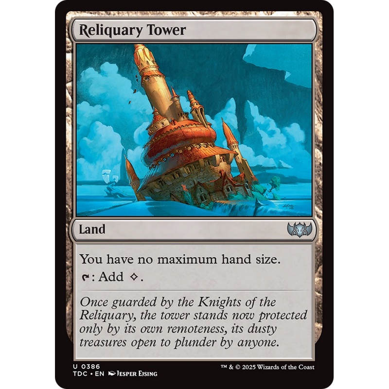 Reliquary Tower (TDC-386) - Commander: Tarkir: Dragonstorm