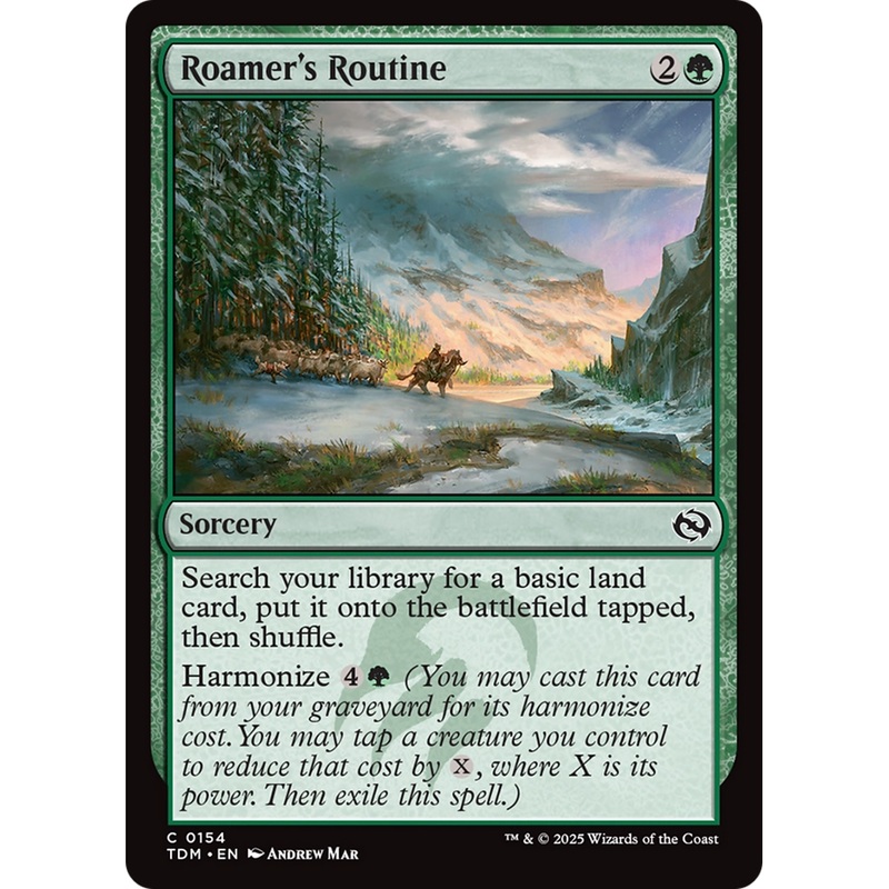 Roamer's Routine (TDM-154) - Tarkir: Dragonstorm Foil