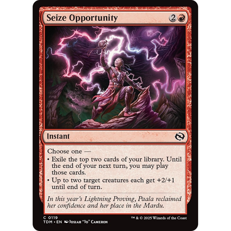 Seize Opportunity (TDM-119) - Tarkir: Dragonstorm