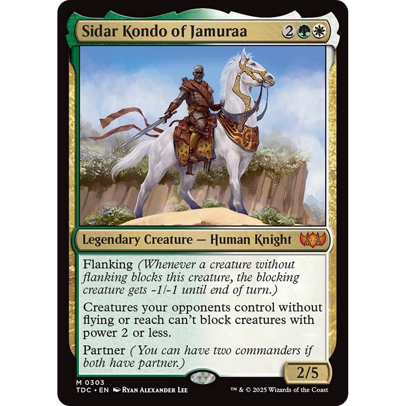 Sidar Kondo of Jamuraa (TDC-303) - Commander: Tarkir: Dragonstorm
