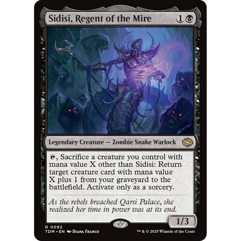 Sidisi, Regent of the Mire (TDM-092) - Tarkir: Dragonstorm Foil