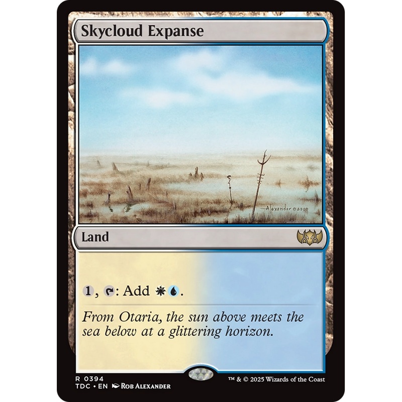 Skycloud Expanse (TDC-394) - Commander: Tarkir: Dragonstorm