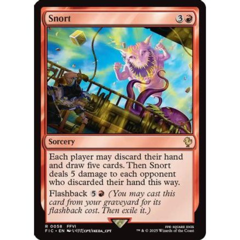 Snort (Surge Foil) (FIC-058) - Commander: FINAL FANTASY Foil