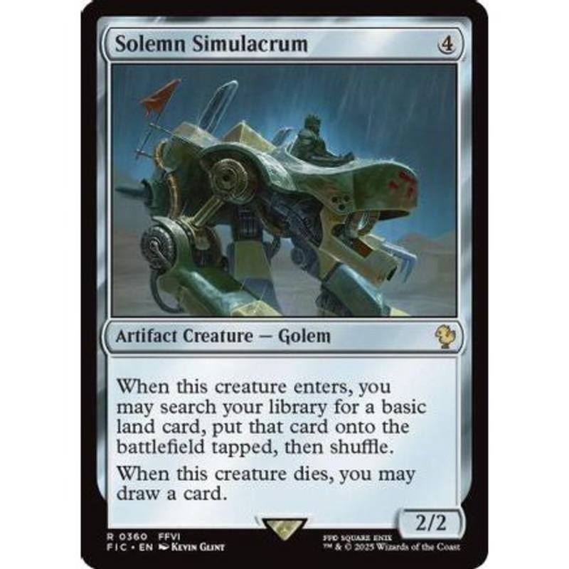 Solemn Simulacrum (Surge Foil) (FIC-360) - Commander: FINAL FANTASY Foil