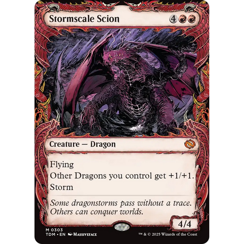 Stormscale Scion (TDM-303) - Tarkir: Dragonstorm: (Showcase) Foil