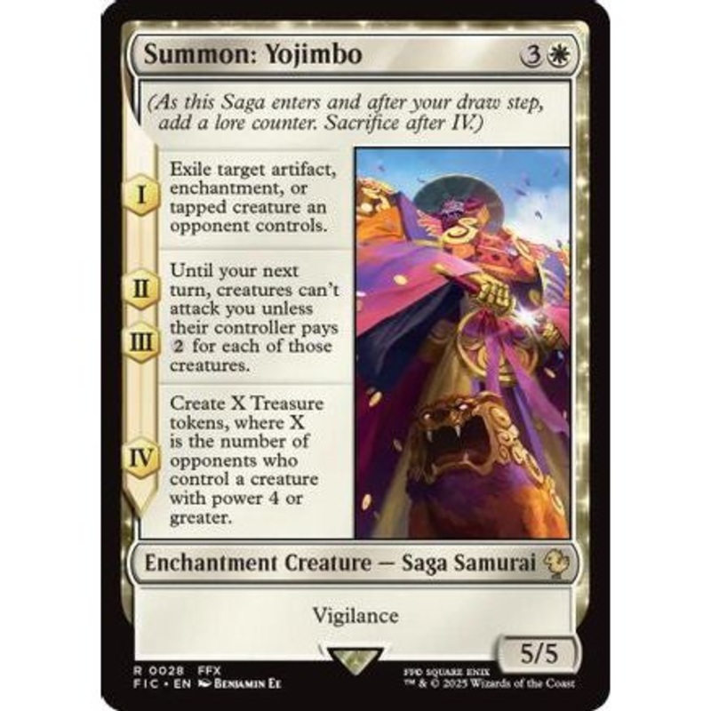 Summon: Yojimbo (Surge Foil) (FIC-028) - Commander: FINAL FANTASY Foil