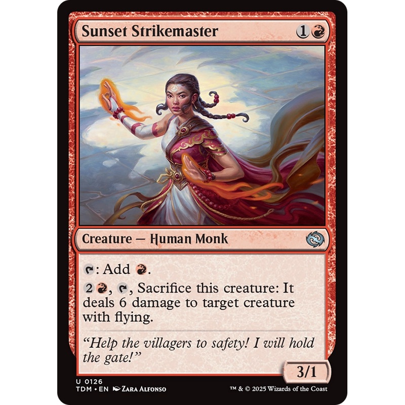 Sunset Strikemaster (TDM-126) - Tarkir: Dragonstorm Foil
