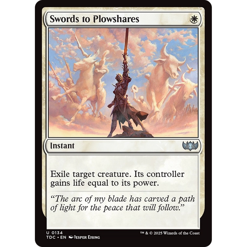 Swords to Plowshares (TDC-134) - Commander: Tarkir: Dragonstorm