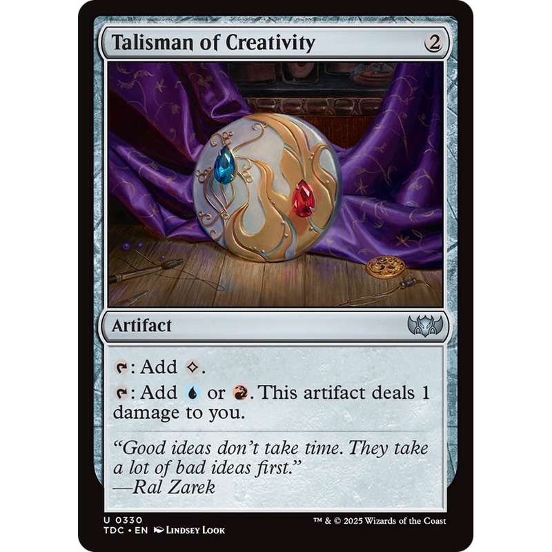 Talisman of Creativity (TDC-330) - Commander: Tarkir: Dragonstorm