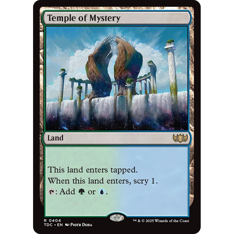 Temple of Mystery (TDC-404) - Commander: Tarkir: Dragonstorm