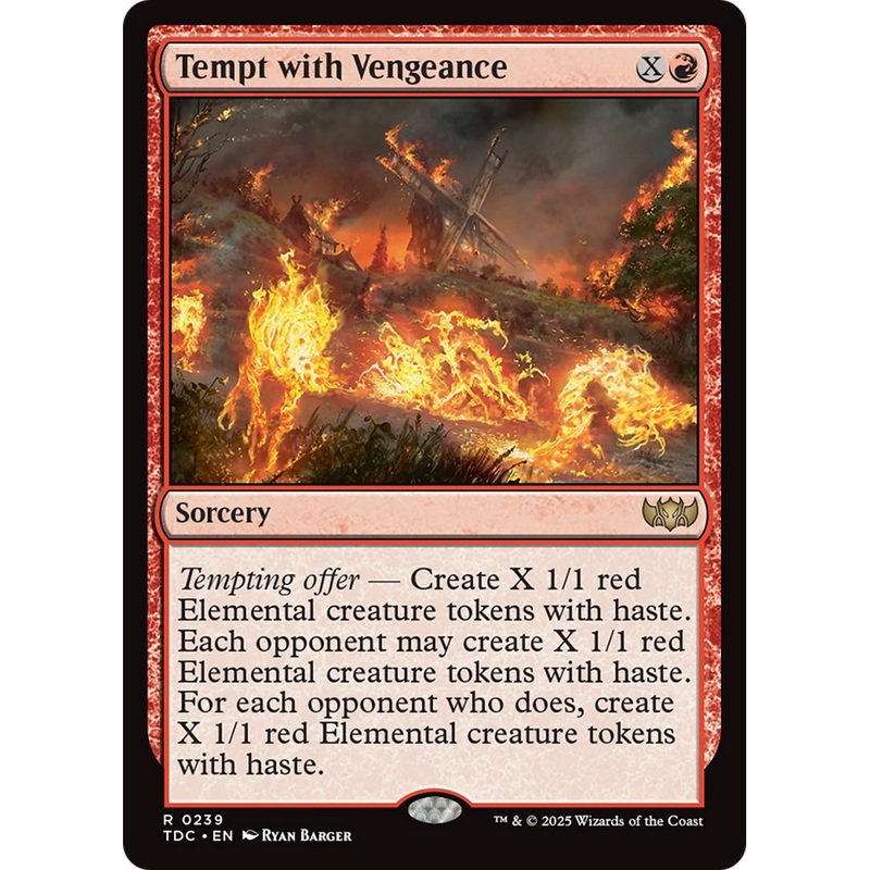 Tempt with Vengeance (TDC-239) - Commander: Tarkir: Dragonstorm