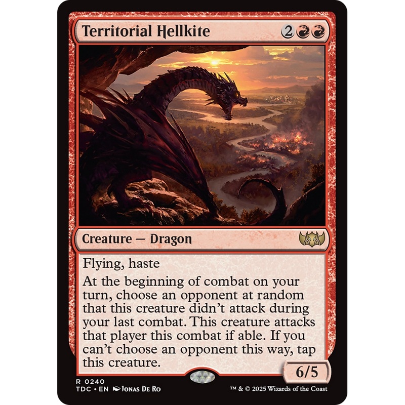 Territorial Hellkite (TDC-240) - Commander: Tarkir: Dragonstorm